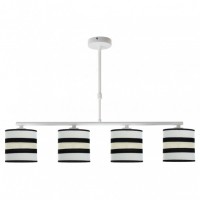 Distribuidor - Lâmpadas Diversas | Lâmpadas Modernas | LAMPARA KARLA 4XE14 BLANCA/BEIS REGX75X14 CM Ref: 171254001